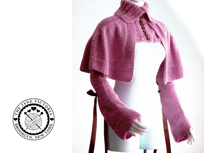 Mantelet Knitting PATTERN, R. E. Linwelin, PDF DOWNLOAD image 2