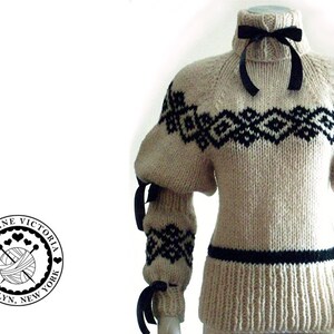 Jumper Knitting PATTERN, Nienna Amandil, PDF DOWNLOAD image 4