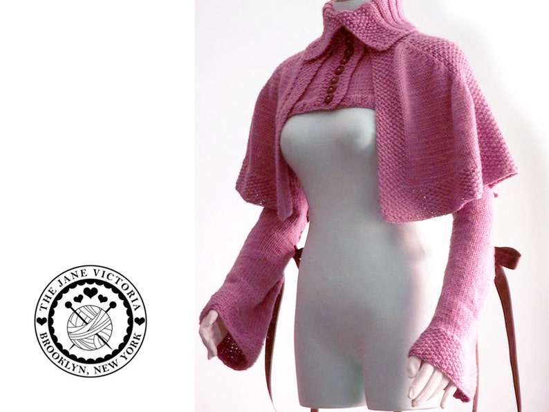 Mantelet Knitting PATTERN, R. E. Linwelin, PDF DOWNLOAD image 3