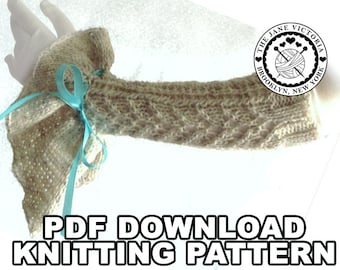 Armwarmers Knitting PATTERN, Caladhiel Oronar, PDF DOWNLOAD