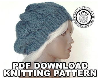 Cupcake Beret Knitting PATTERN, Artanis Calaelen, PDF DOWNLOAD