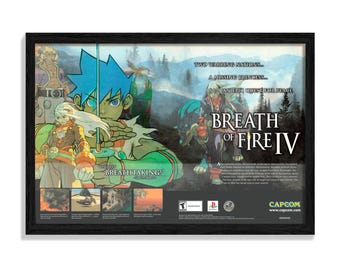 Breath of Fire 4  - Reproduction Poster/Print Ad - Sony PlayStation