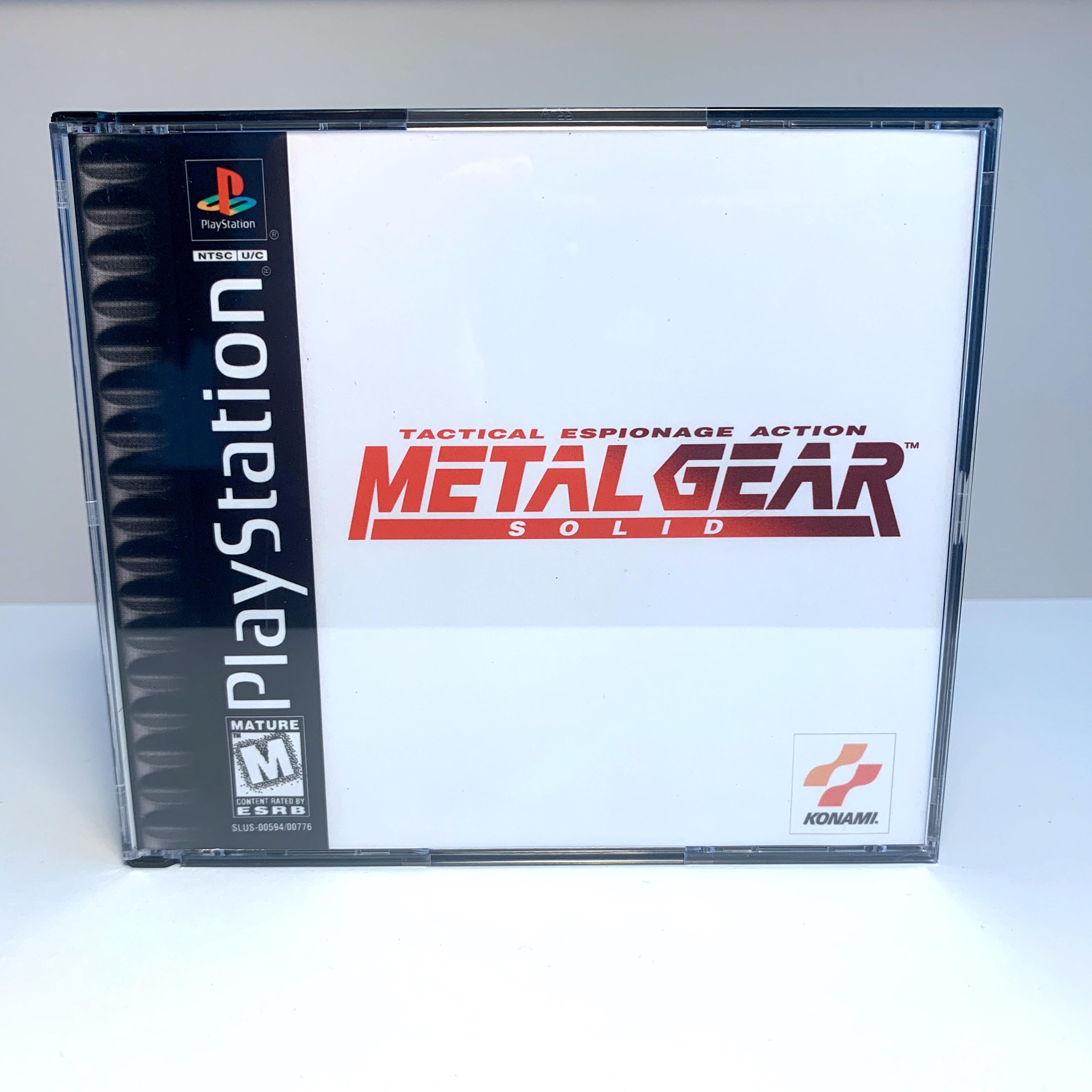 Metal Gear Solid - Reproduction Game Case - Sony Playstation (NO