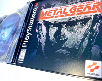 Metal Gear Solid - Reproduction Game Case - Sony Playstation (NO