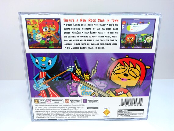 Um Jammer Lammy - Reproduction Game Case + Manual - Sony