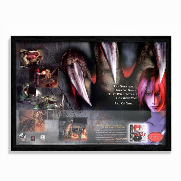 Dino Crisis - Reproduction Poster/Print Ad - Sony PlayStation