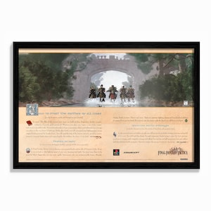 Final Fantasy Tactics - Reproduction Poster/Print Ad - Sony PlayStation