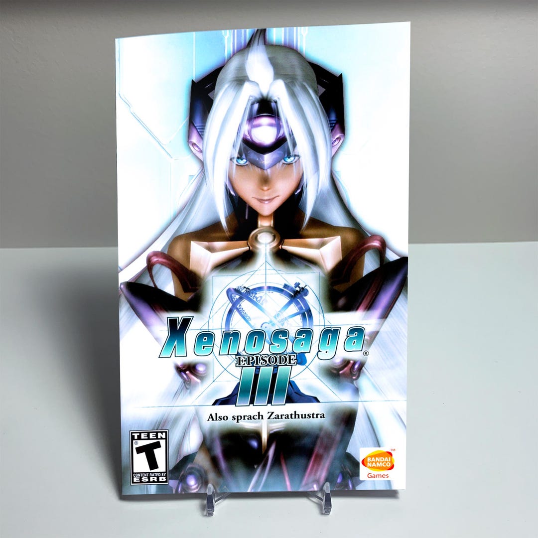 Xenosaga Episode III - Reproduction Game Manual - Sony Playstation
