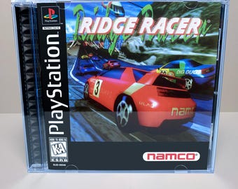 Ridge Racer - Reproduction Game Case + Manual - Sony PlayStation (NO DISC)