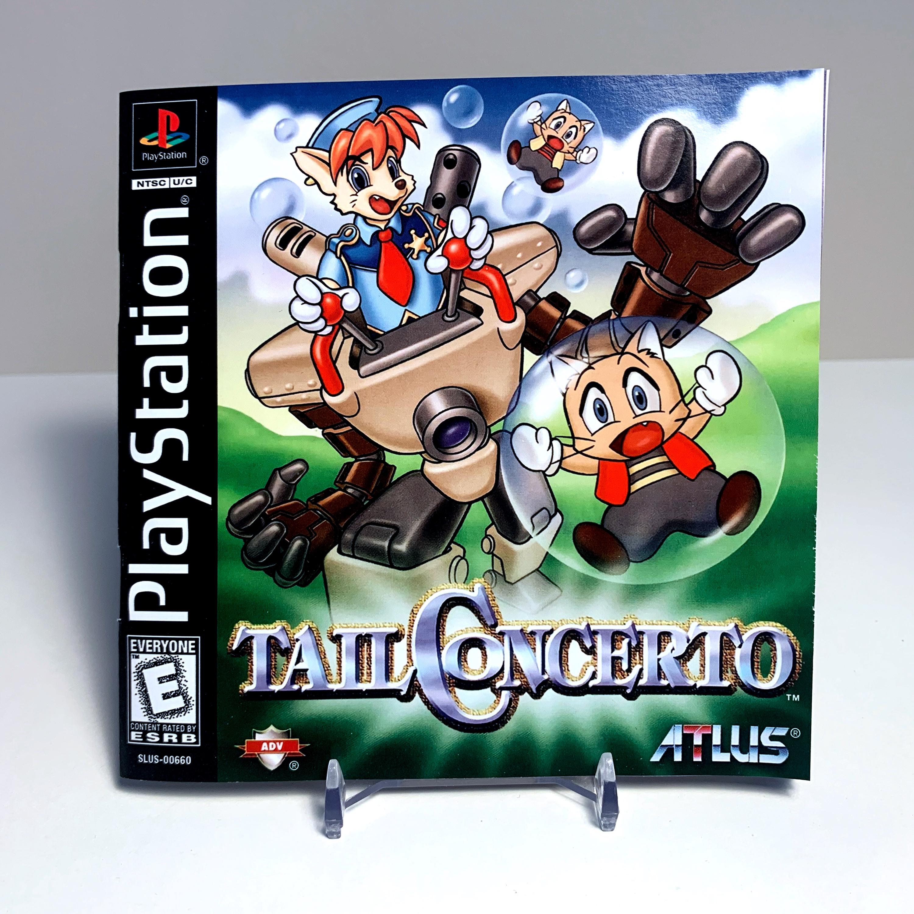 Tail Concerto - Reproduction Game Manual - Sony PlayStation