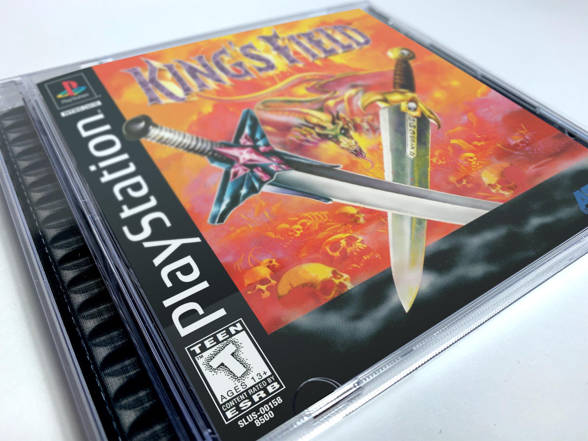 King's Field - Reproduction Game Case + Manual - Sony Playstation
