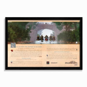 Final Fantasy Tactics - Reproduction Poster/Print Ad - Sony PlayStation