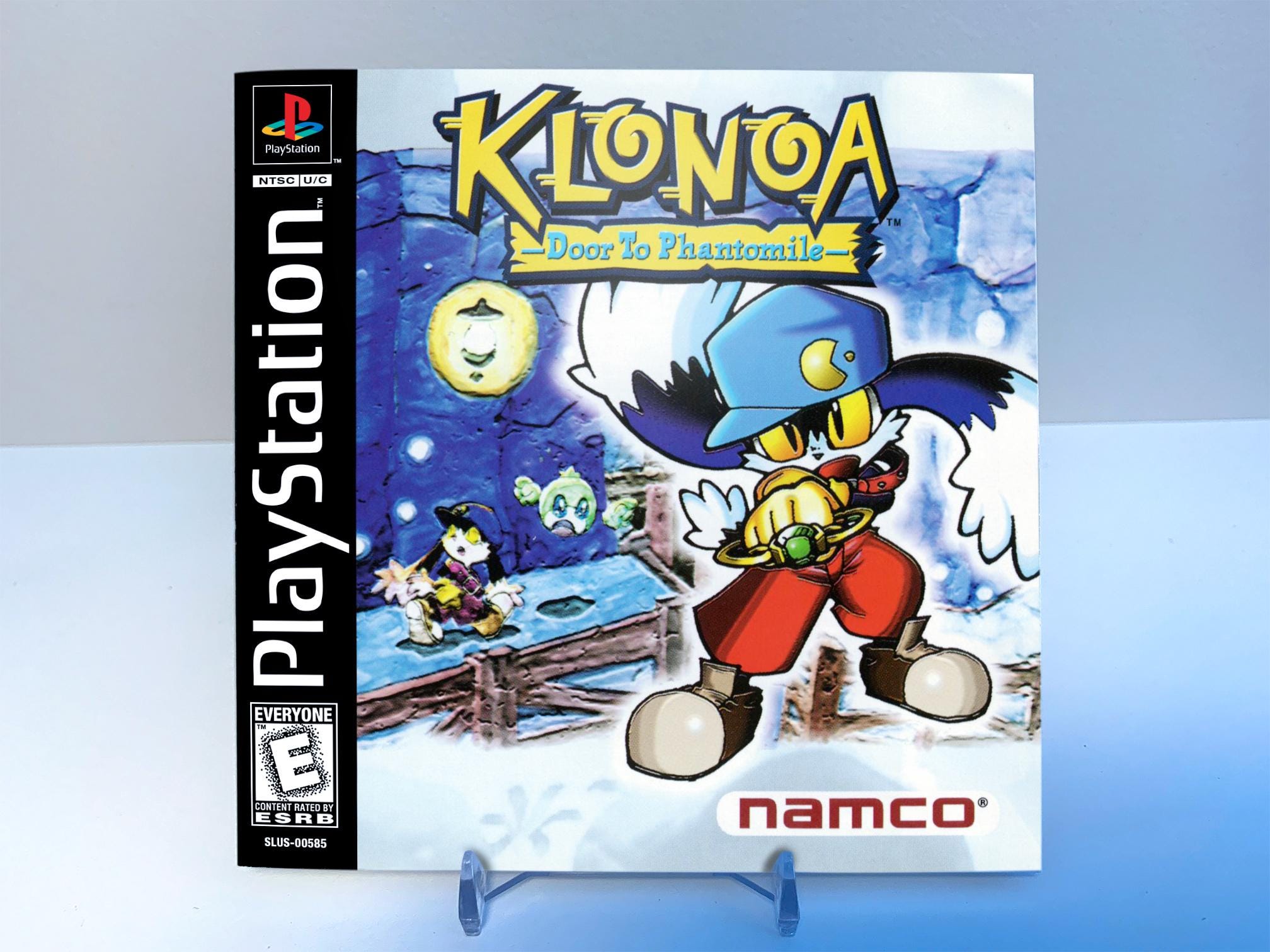 Klonoa - Door to Phantomile - Reproduction Game Case + Manual