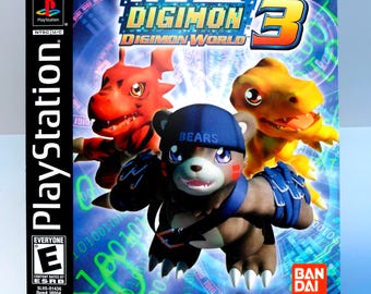 Digimon World 3 - Reproduction Game Manual - Sony PlayStation