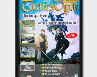 Tactics Ogre - Reproduction Poster/Print Ad - Sony PlayStation