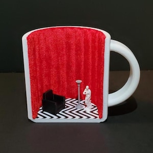 Twin Peaks Diorama Mini Magnet (david Lynch, Red Room, Black Lodge