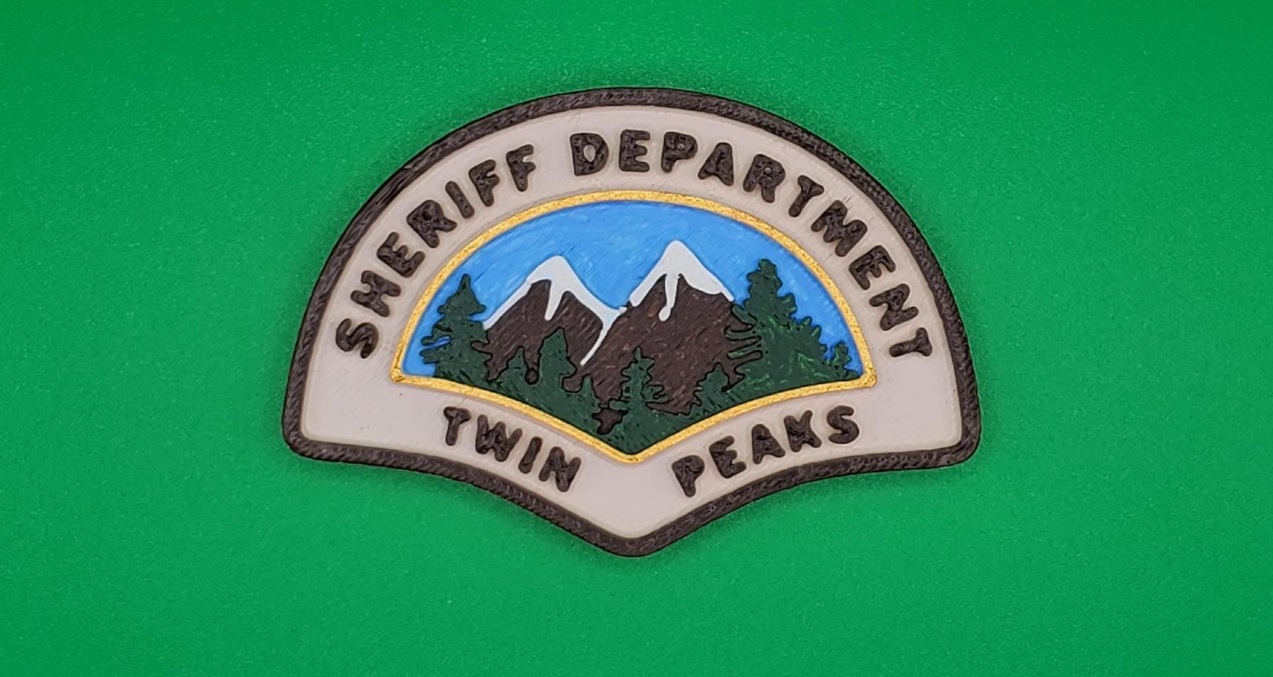 Twin Peaks Sheriff Department Badge Magnet (david Lynch, Harry