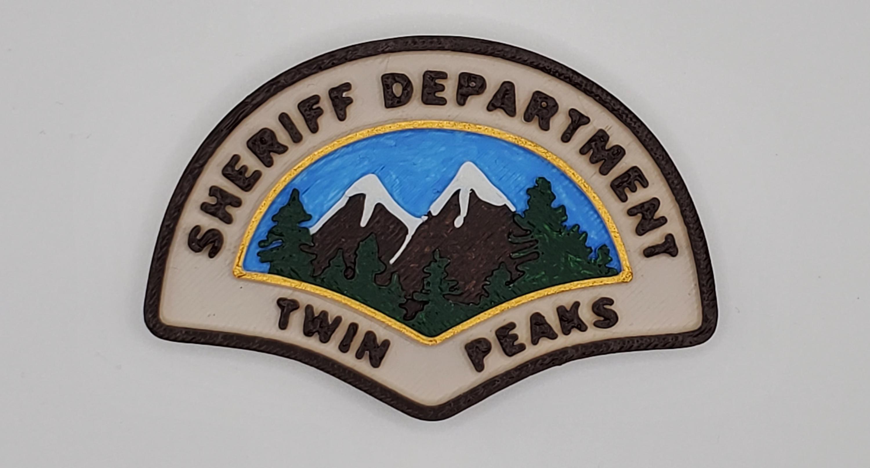 Twin Peaks Sheriff Department Badge Magnet (david Lynch, Harry