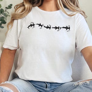 Hammerkopf Hai Shirt, Save The Ocean Meeresbiologe Geschenk, Respect The Locals Hai T-Shirt, Geschenk für Tochter Natur Tops