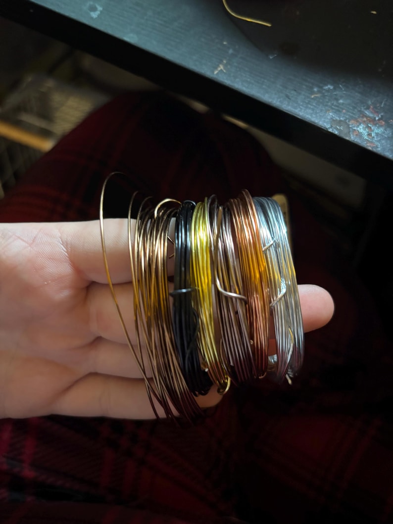 Handcrafted Wire Wrapped Rings – Customizable Bead and Wire Colors! - Etsy