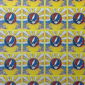 Grateful Dead x California Sunshine blotter Art / 22,5cm x 18cm  blotter art  LSD FREE / LSD Paper / Acid art sheet Vintage Papel Secante