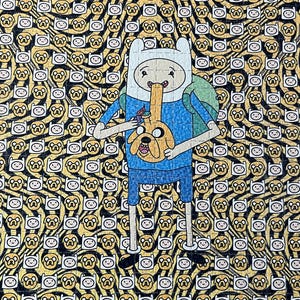 Adventure Time Blotter Finn Bong art 500 buvards / 22,5 cm x 18 cm blotter art LSD FREE / LSD Paper / Acid art sheet Vintage Papel Secante