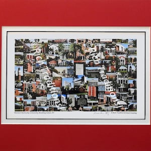 Western Kentucky University, Bowling Green, Kentucky  Photo Campus Art Print matted in red & white, Keep Those College Memories Alive