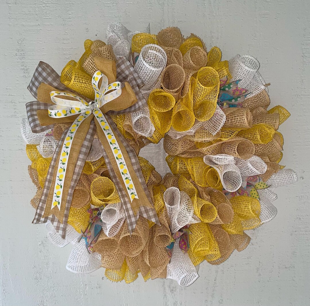 Spring Meash Spring Mesh Wreath - Etsy