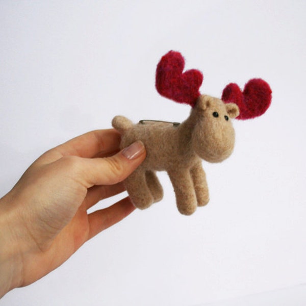 Lui, The Moose - handmade soft animal, eco-friendly cute & simple - SALE