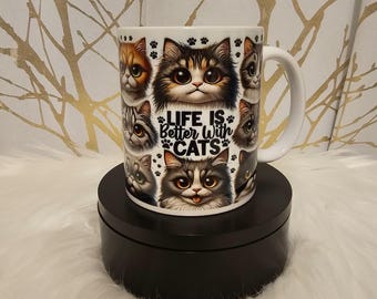Cats Mug: 11oz mug - Fan Gift