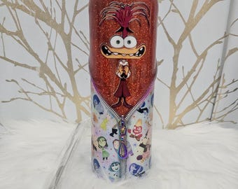 Anxiety Inside Out Resin Tumbler: 20oz Cold/Hot Drinkware - Fan Gift