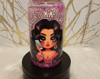 Snowglobe Tumbler: 16oz Cold/Hot Drinkware - Fan Gift
