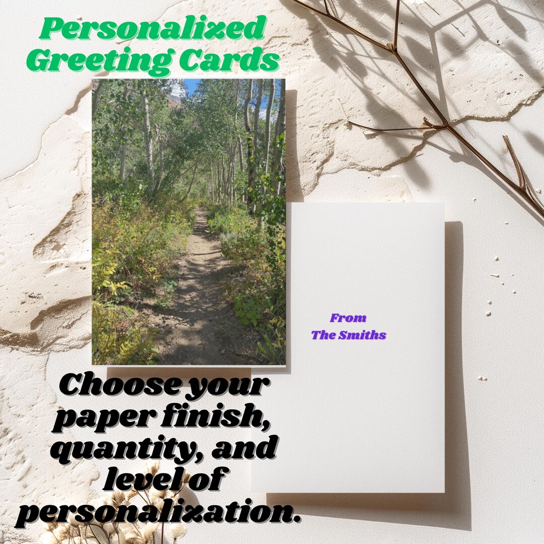 Personalized Greeting Cards Custom Made Use Our Picture or Send Us Your