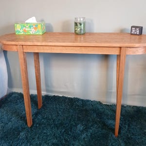 Mesa consola de madera maciza de cerezo imagen 6