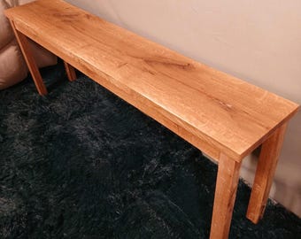 Reclaimed Quartersawn Solid American White Oak Bench