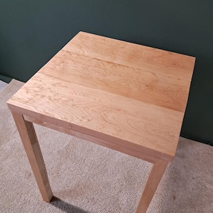 Solid Birdseye Maple End Table