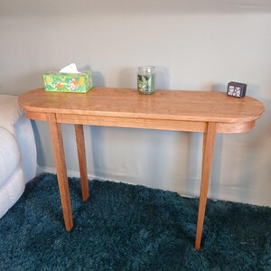 Mesa consola de madera maciza de cerezo imagen 8