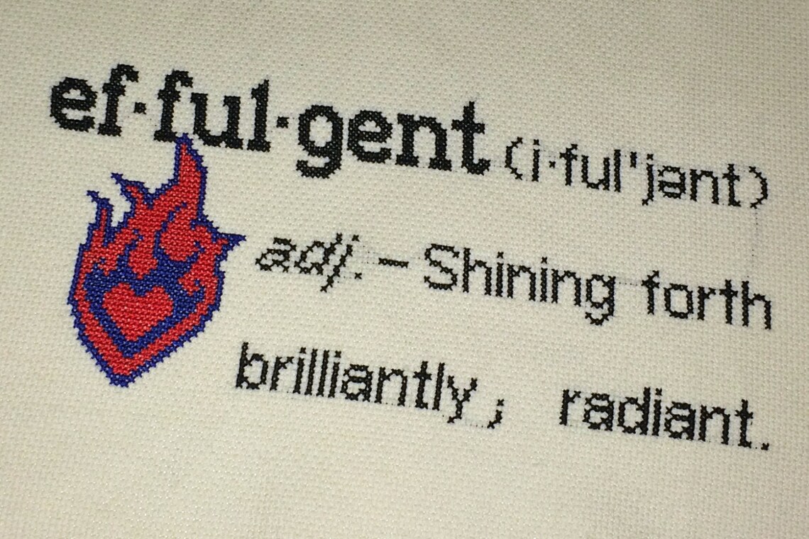 Effulgent Definition Cross Stitch Pattern Etsy