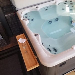 32-Zoll-Whirlschlauch-Tisch für Spa | Klappbarer Hot Pot Tisch | Hot Wanne Getränke | Badefass | Hot Pot | Spa Tablett Tisch