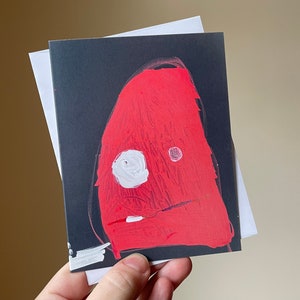 Monster Mail Blanko Grußkarte + Umschlag