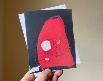 Monster Mail Blank Greeting Card + Envelope