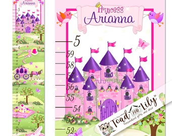 Princess Fairytale Castle Fabric Bin Girl/'s Personalized Bedroom Baby Nursery Organizer for Toys or Clothing FB0019