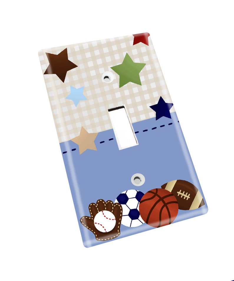 Ocean Creatures Kids Bathroom Bedroom Light Switch Cover LS0035 Single Decora
