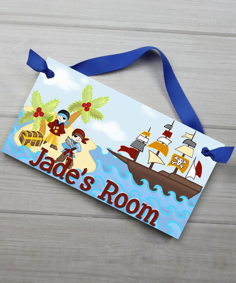 ARghhhhHH Mat-ey Pirate Personalized DOOR SIGN Ds0126