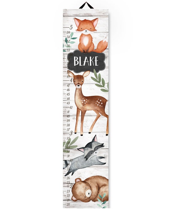 Canvas GROWTH CHART Woodland Forest Animals Deer Bear Fox - Etsy Singapore Canvas GROWTH CHART Woodland Forest Animals Deer Bear Fox - Etsy Singapore