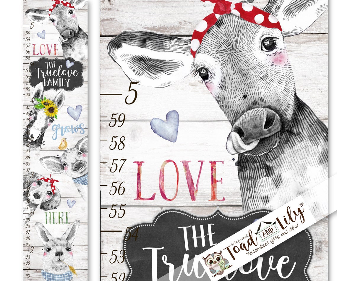 Canvas GROWTH CHART Love Grows Here Farm House Barnyard Animal - Etsy Denmark Canvas GROWTH CHART Love Grows Here Farm House Barnyard Animal - Etsy Denmark