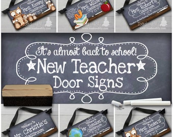 Teacher Chalkboard Classroom Farm Animals Door Sign Teacher End Of