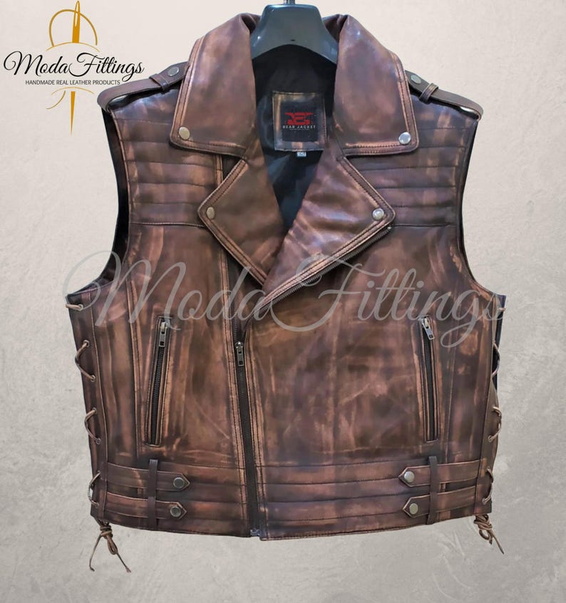 mens leather vest for hunting