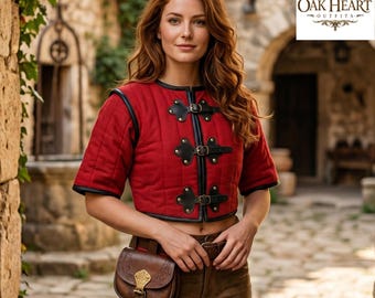 Medieval Gambeson Jacket – Cotton Aketon for LARP & Renaissance Fair