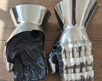 Medieval Mild Steel Gauntlets | Knight Armor Gloves